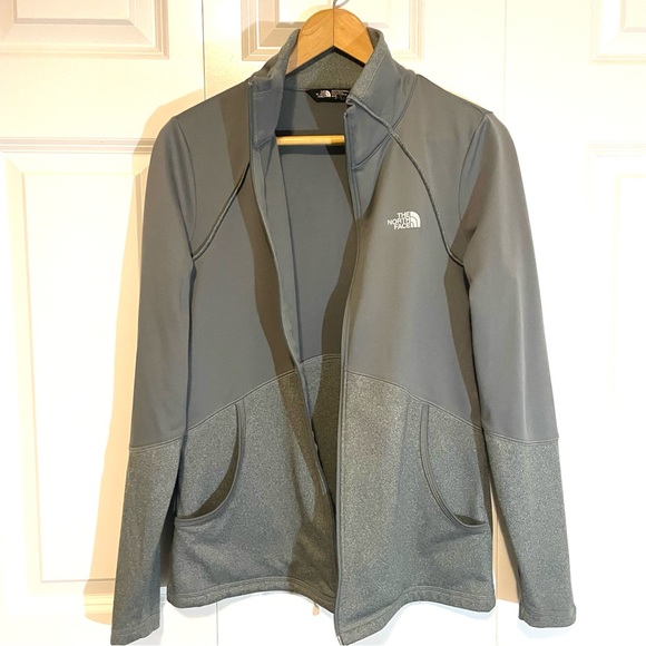 The North Face Zip Sweatshirt Performance Jacket Cinder 100 Green Gray Medium - Picture 1 of 9
